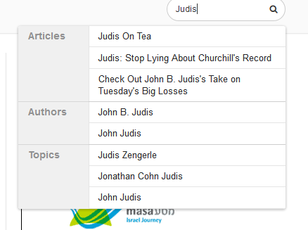 Judis search results